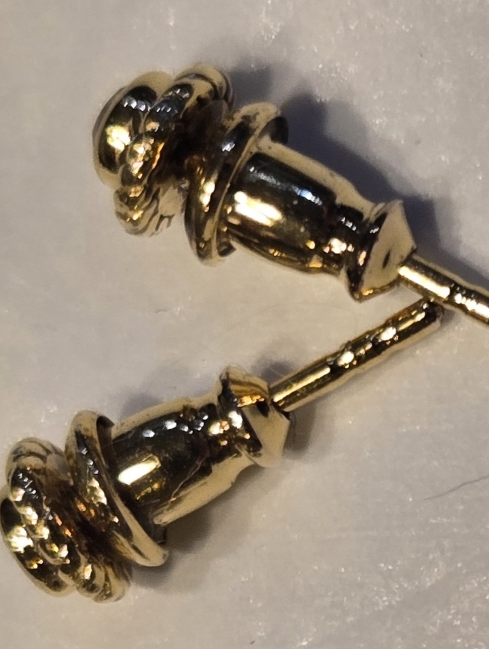 Raven James Sia Stud Earrings - Gold Plated Sterling And Crystals - Picture 6 of 10
